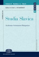  Studia Slavica  Studia Russica () 
